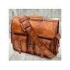 Большая сумка Кожа Винтаж Мессенджер На плечо Мужская Сумка-сатчел для ноутбука Портфель