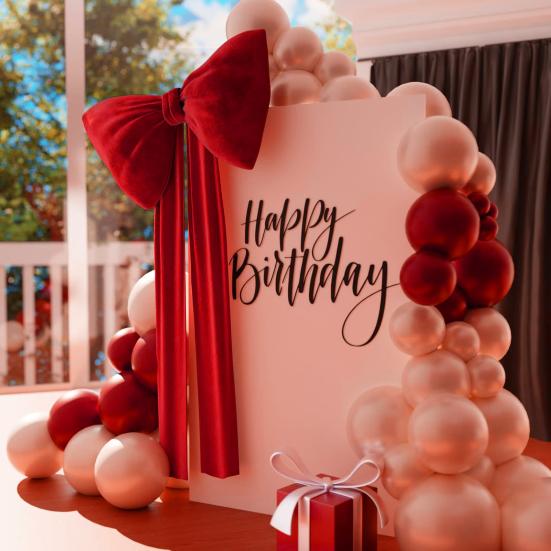 Yousheng 2 шт. Украшение в виде банта, фон для комнаты в тематике банта, декор для свадьбы, вечеринки по случаю дня рождения, помолвки, девичника, детского праздника, украшение для двери, стены