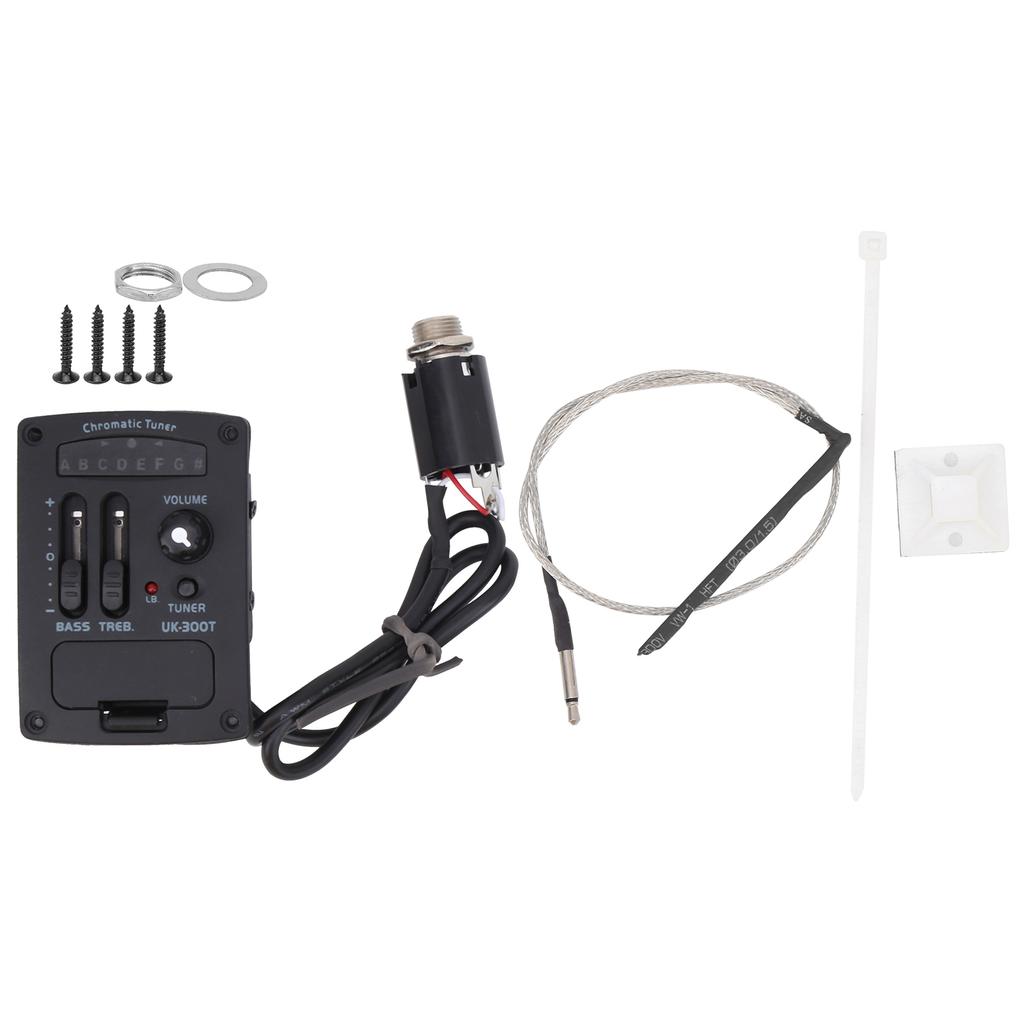 2‑Band EQ Pickup Ukulele Equalizer Tuner Amplifier Musical Instrument Accessories