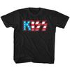Kiss Star Spangled Logo T Shirt
