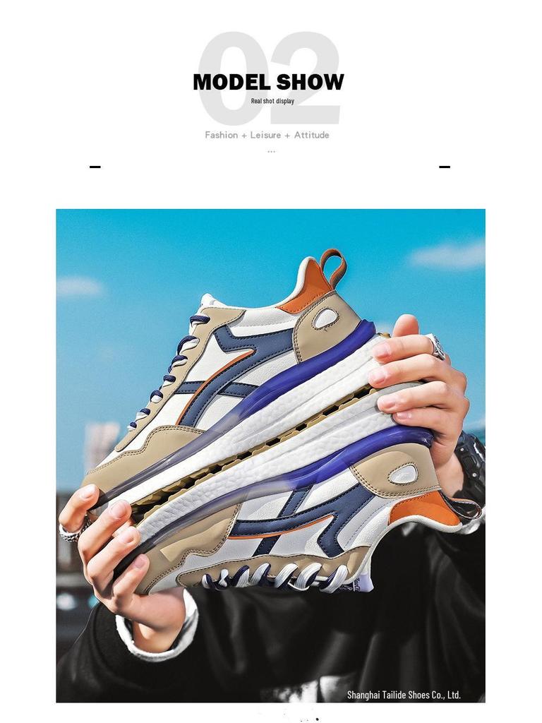 Модные кроссовки из натуральной кожи для мужчин и женщин - Размер 45, Универсальные для осени и зимы