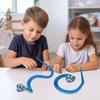 Cartoon Blue Snake Toy Realistic Poseable Snake Figurine Desk Fidget Toy Home Office Desktop Decoration Ornament Collectible Gift