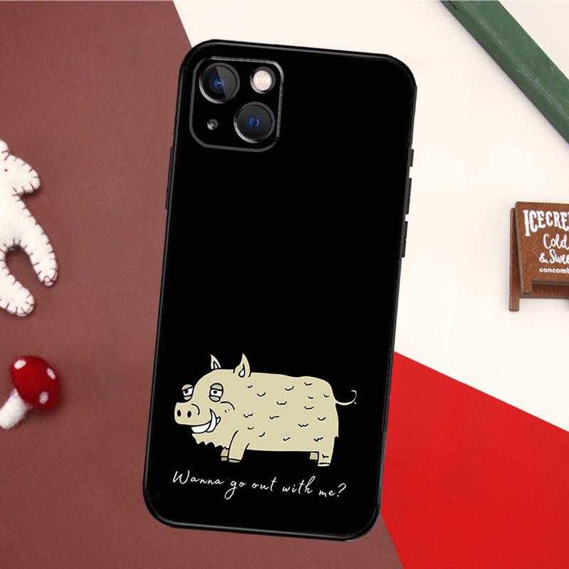 Милый дикий кабан смешной Мультяшный Чехол Для iPhone 16 15 14 Plus 13 12 11 Pro Max Mini 7 8 Plus X XR XS Max Чехол