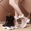 Women Increased Plus Velvet Snow Boots Thick Bottom Winter Warm Suede Boots Fashion Zipper Boots