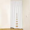 Highly Insulated Room Divider for Living Room Stairs and Includes Rail Keeps and Provides Tension Natural 80cm X 230cm [Curtain Kurenai] "Slit
