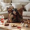 Kits T-Twisted Wonderland Vil S-Schoenheit Cushion Cover Silky Short Plush With Invisible Zipper Dustproof Sofa Pillow Cover