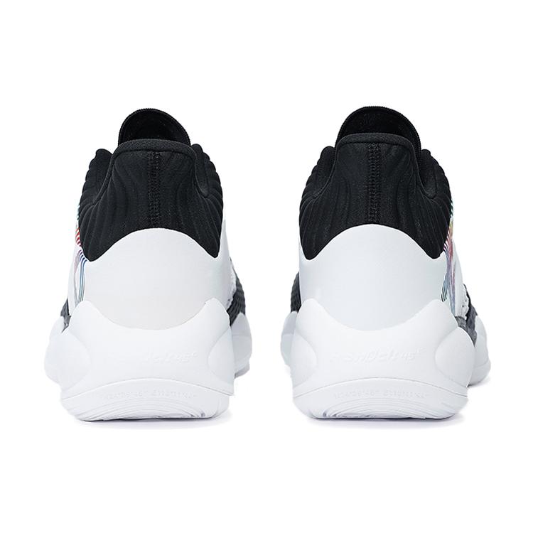 Новые баскетбольные кроссовки Anta с защитой от скольжения и износостойкие, средней высоты, для высоких результатов, мужские, черно-бело-серые 112131616S-1