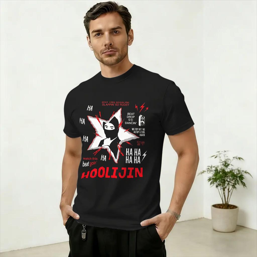 HOOLIJIN 2026 Art Cotton T Shirt For Unisex Summer Classic T Shirts Crew Neck Fashion Tees Oversized Design Tops