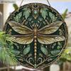 Garden Decoration, Wooden Hanging Decorative Signs, Dragonfly Patterns, 2D Graphic Products, Housewarming Gifts for Friends