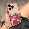 Популярный Кавайный Чехол для Телефона G-gloomyS Bears с Гофрированной Полосой Для IPhone 17 16 15 14 13 12 11 Pro Max Plus Pro Ударопрочный Чехол