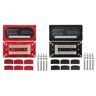 2PCS Heavy Duty Bus Bar Box Module с крышкой DC48V 100A огнестойкий для автомобилей грузовиков автофургонов судов