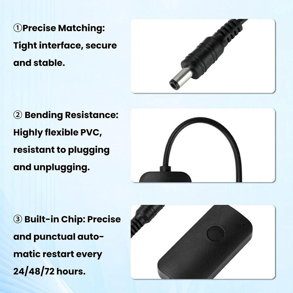 Automatic Restart Router Rebooter 24/48//72 hours Restart Timer Plug and Play WiFi Timer  Office