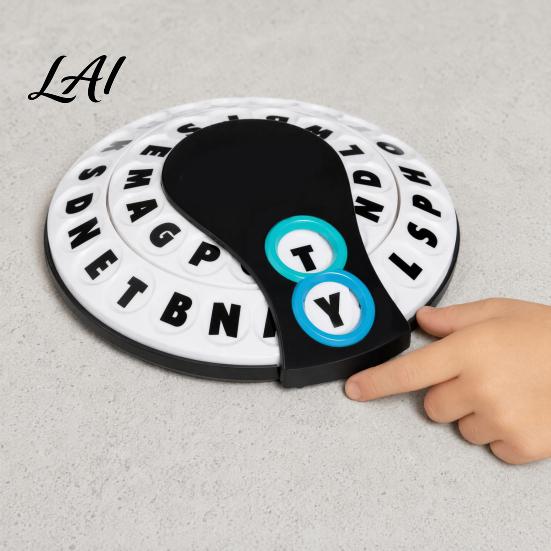 English Practice Toy 1/2 Sets Fast-Paced Think Words Game Alphabet Wheel Family Board Kids Educational Multi-player Interactive Challenge Game