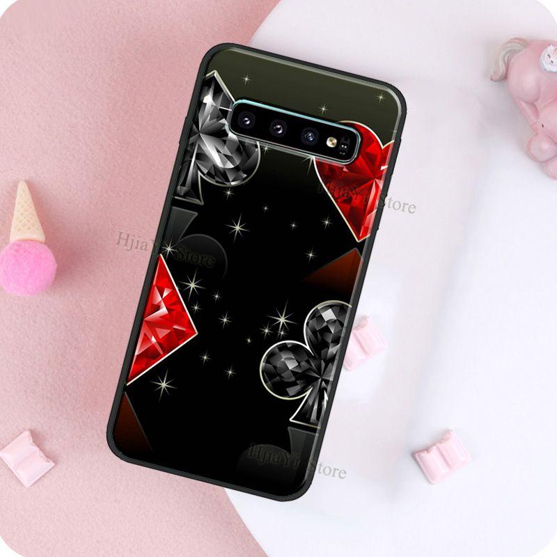 Ace of Spades Poker Case For Samsung Galaxy S22 Ultra S21 S20 FE S9 S10 Note 10 Plus S10e Note 20 Ultra Cover