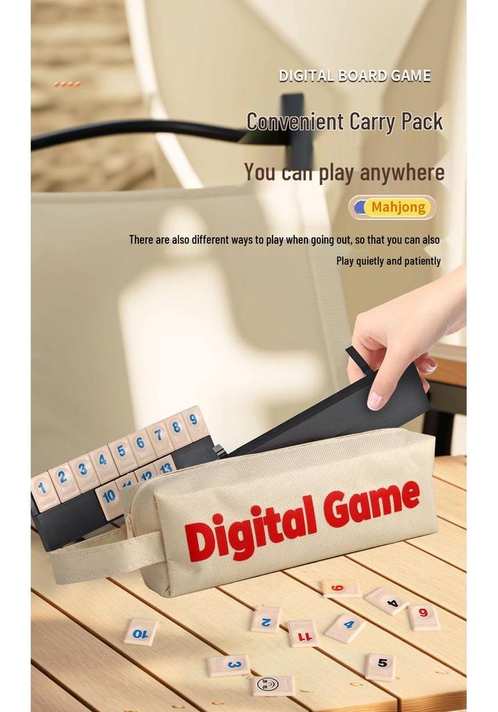 Israeli Mahjong Number Card Game: Adult Casual Party & Family Puzzle Toy