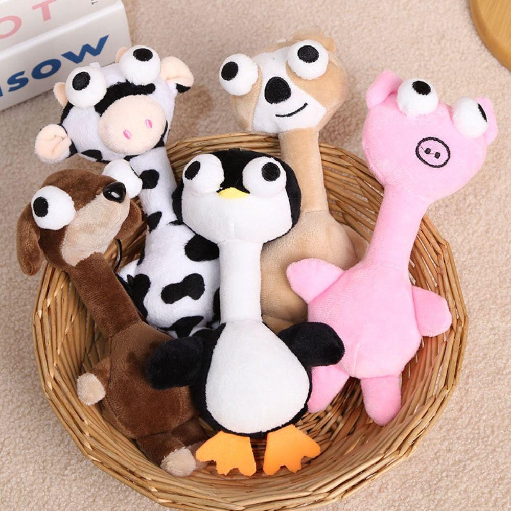 Filled Cartoon Animal Keychain 20 Centimeters Plush Hanging Ornament Bag Charm Backpack Decoration