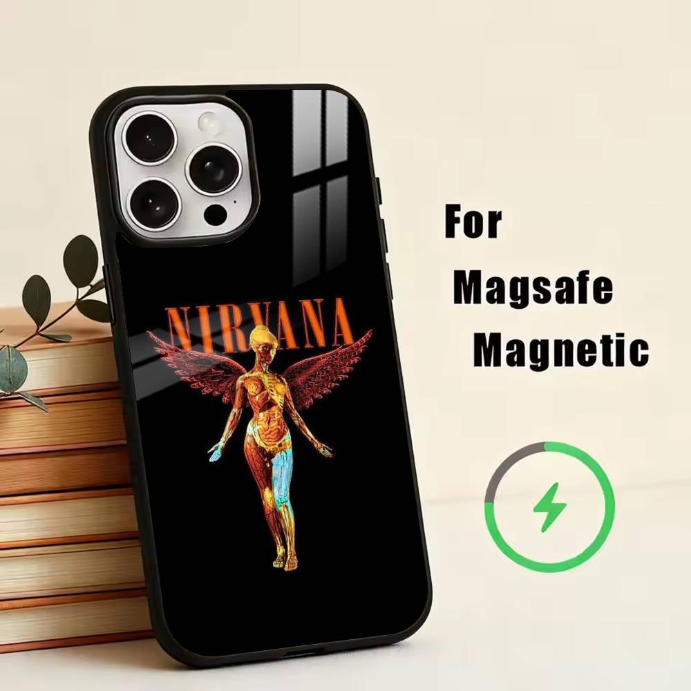Чехол для телефона N-Nirvana для iPhone 17, 16, 15, 14, 13, 12, 11 Plus, Pro, магнитный, для беспроводной зарядки Magsafe