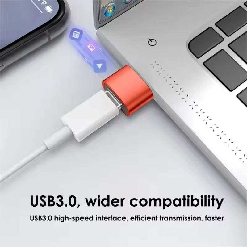 6A USB-C to USB OTG Adapter Type-C to USB-A Converter Fast Charging Data Transfer Connector For Samsung Huawei Xiaomi OnePlus 3