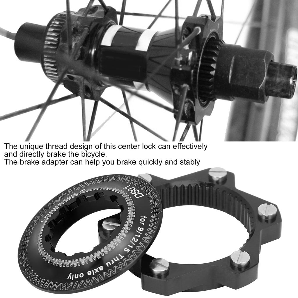 Brake Center Lock Bike 6 s Disc Rotor Adapter Set Aluminium Alloy Accessory