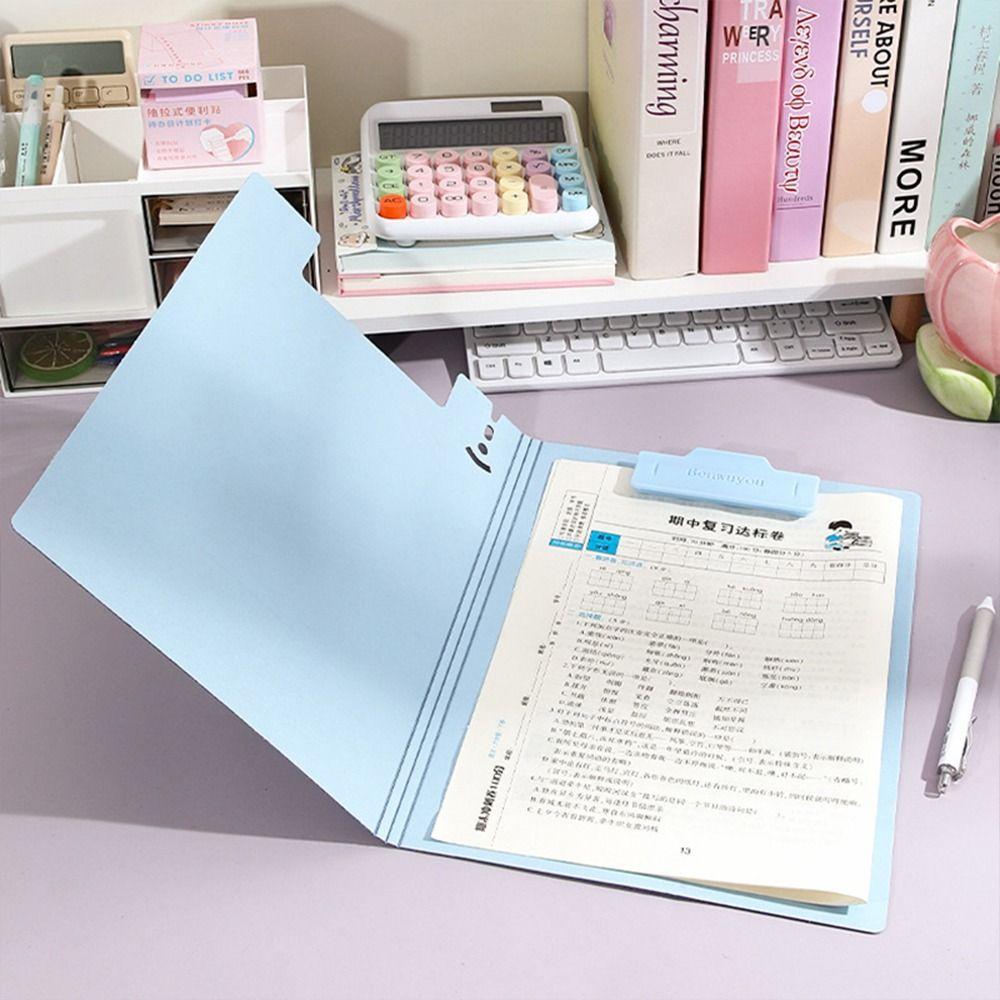 Foldable File Folder Vertical Writing Pad New Document Holder Students