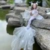 Dolls Vivid Expression Gorgeous Dress Collectable 45cm Doll with Mermaid Dress for Decor Girls Childrens Doll Gift