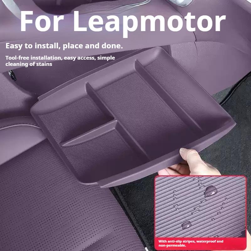 For Leapmotor B10 B01 B05 Lafa5 B03X A10 Car Storage Box Under Central Control Armrest Box Storage Tray Interior Car Accessories
