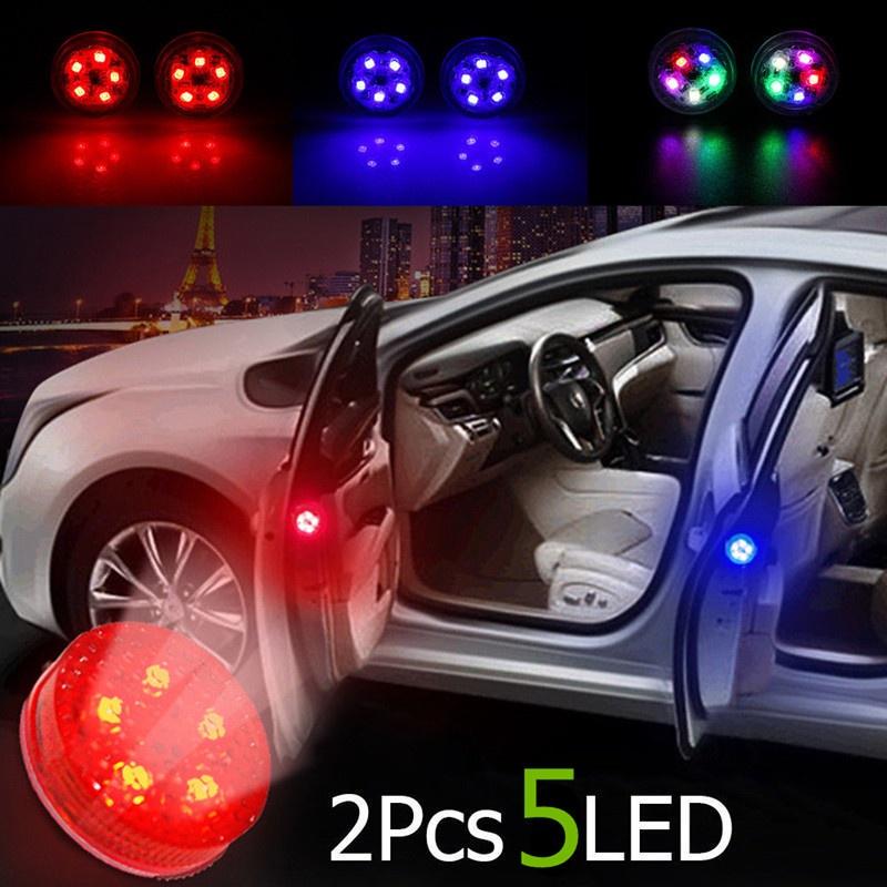 2 шт./компл. 5 светодиодов, сигнальная лампа открытой двери автомобиля, магнитный индикатор безопасности, вспышка для предотвращения столкновений