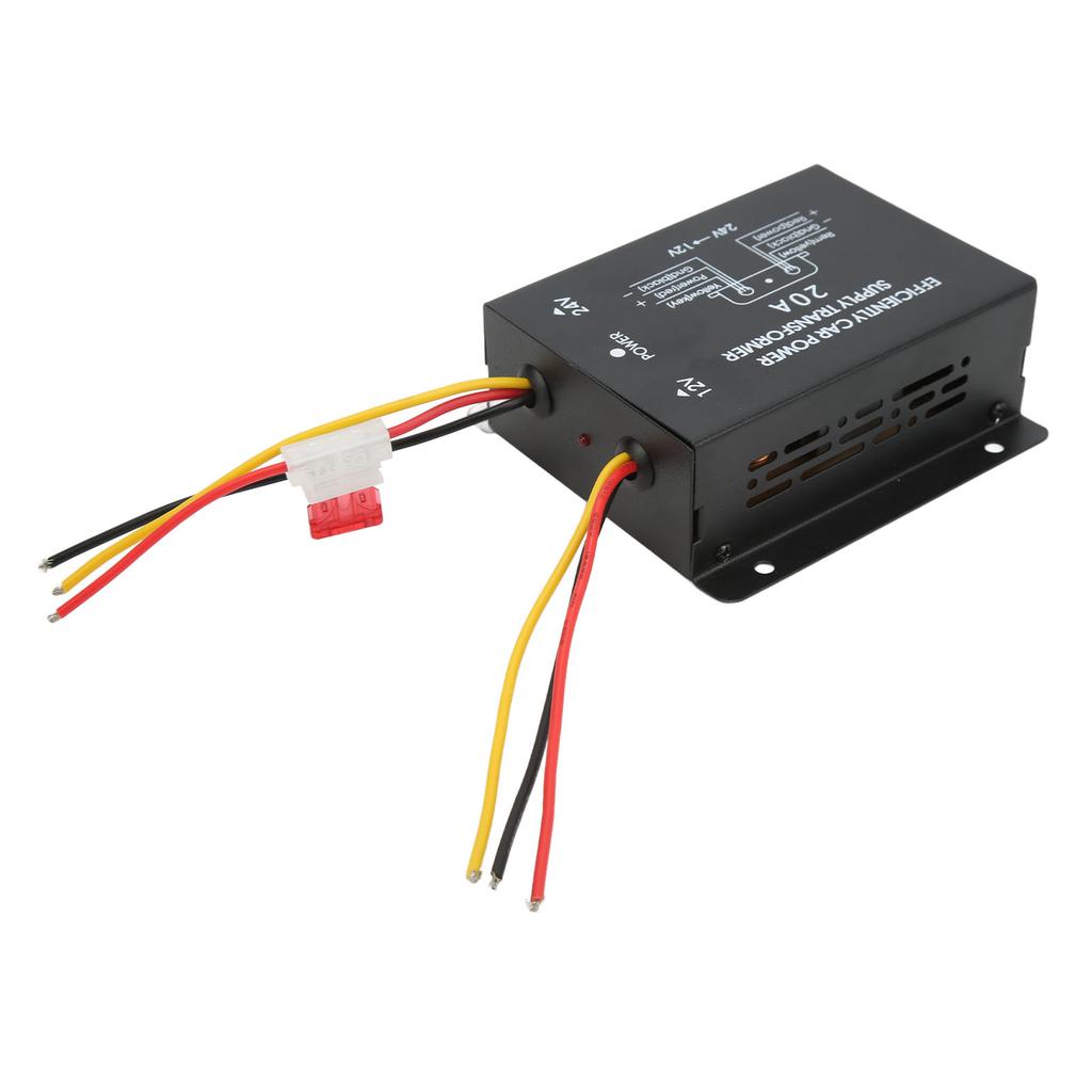 24V To 12V Converter Short Circuit Protection Professional Environmental Car Voltage Reducer20A