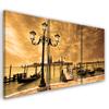 Three Piece Picture Canvas Print Venice Gondola Italy