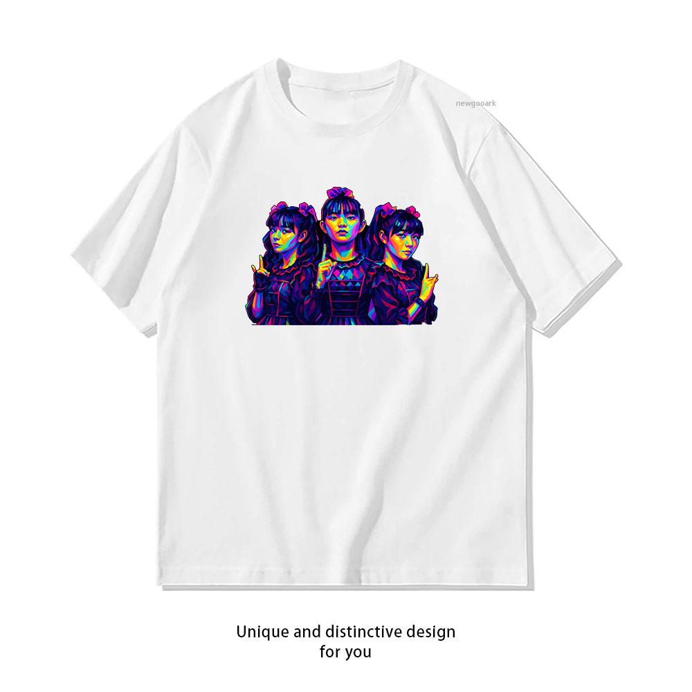 Baby Metal Vintage Music Tshirt Woman Man Summer Cotton Graphic T Shirts Adult Casual Breathable Outdoors Shortsleev Classic