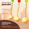 Бытовая Кухонная Щетка для Мытья Посуды, Длинная, с Ручкой, Неприлипающая к Маслу.