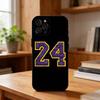 Чехол для телефона K-Kobe B-Bryant 24 для iPhone17,16,15,14,13,12Plus,Pro Max,XS,5G Черный мягкий силиконовый чехол