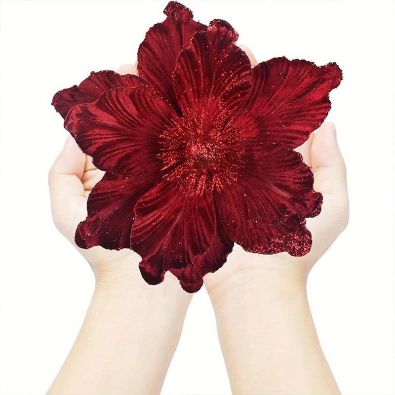 20 см нефритовая орхидея рождественский цветок искусственные цветы магнолии рождественская магнолия искусственный цветок рождественская елка декор