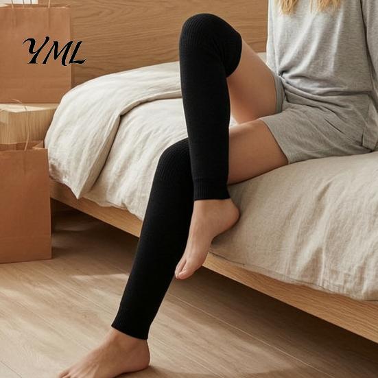 Warmth Gear for Autumn And Winter Leg Warmers Women, Over The Knee Thigh High Socks, Solid Color Boot Socks Soft Thermal Sleeves, Thickened
