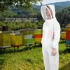 Double Zippers Ventilated Beekeeping Suit Beekeeper Smock Beekeeping Protective SuppliesL