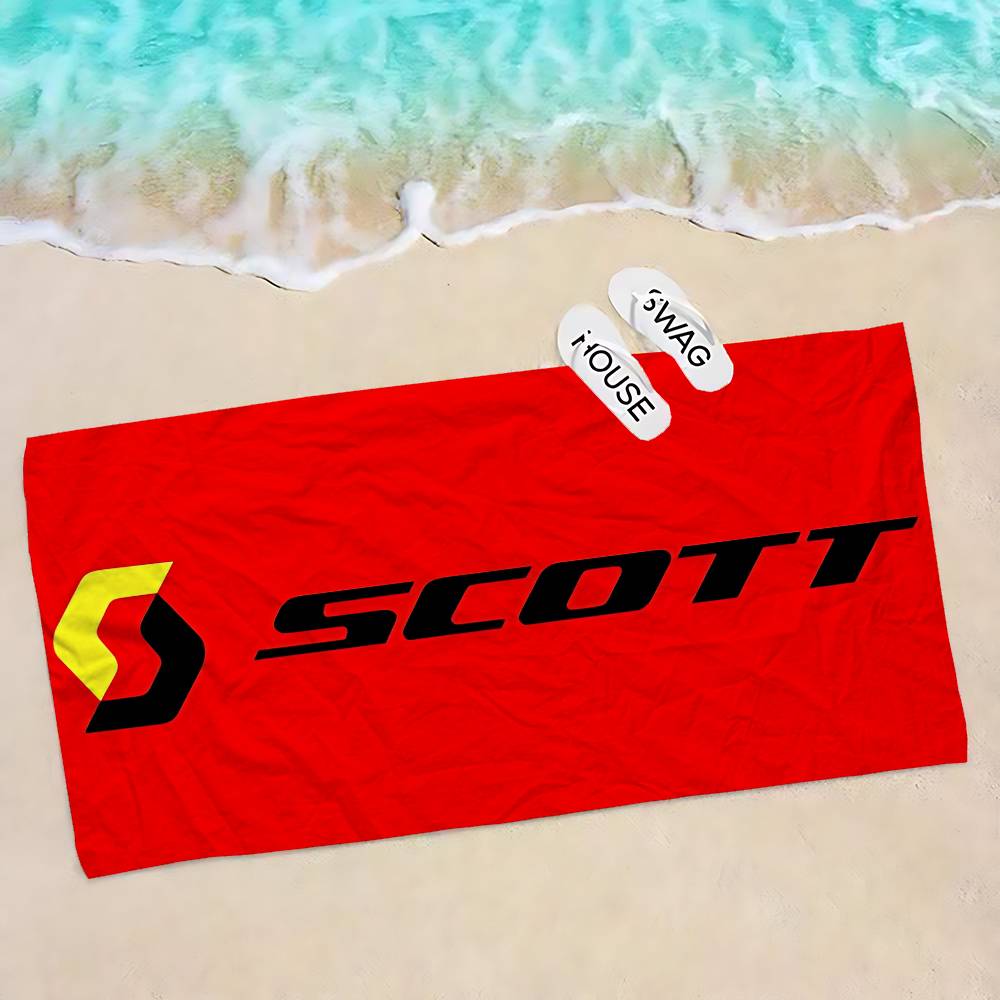 S-Scott Bike logo Microfiber Beach Towel Absorbent Quick dry Soft Yoga Swimming Resort Mountain Climbing Towel