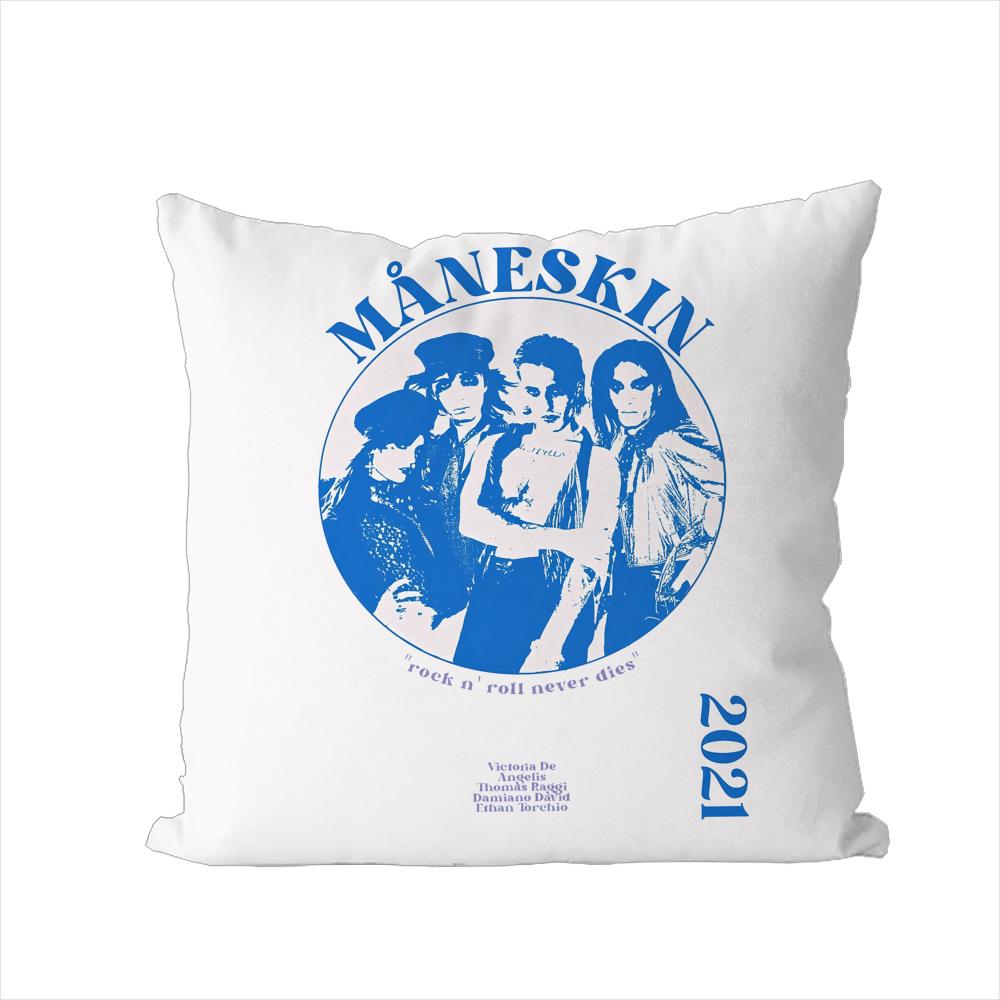 Band MManeskin Pillow Case For Car Sofa Decorative Home Doublesided Print Plush Square Throw Pillow Cushion Cover