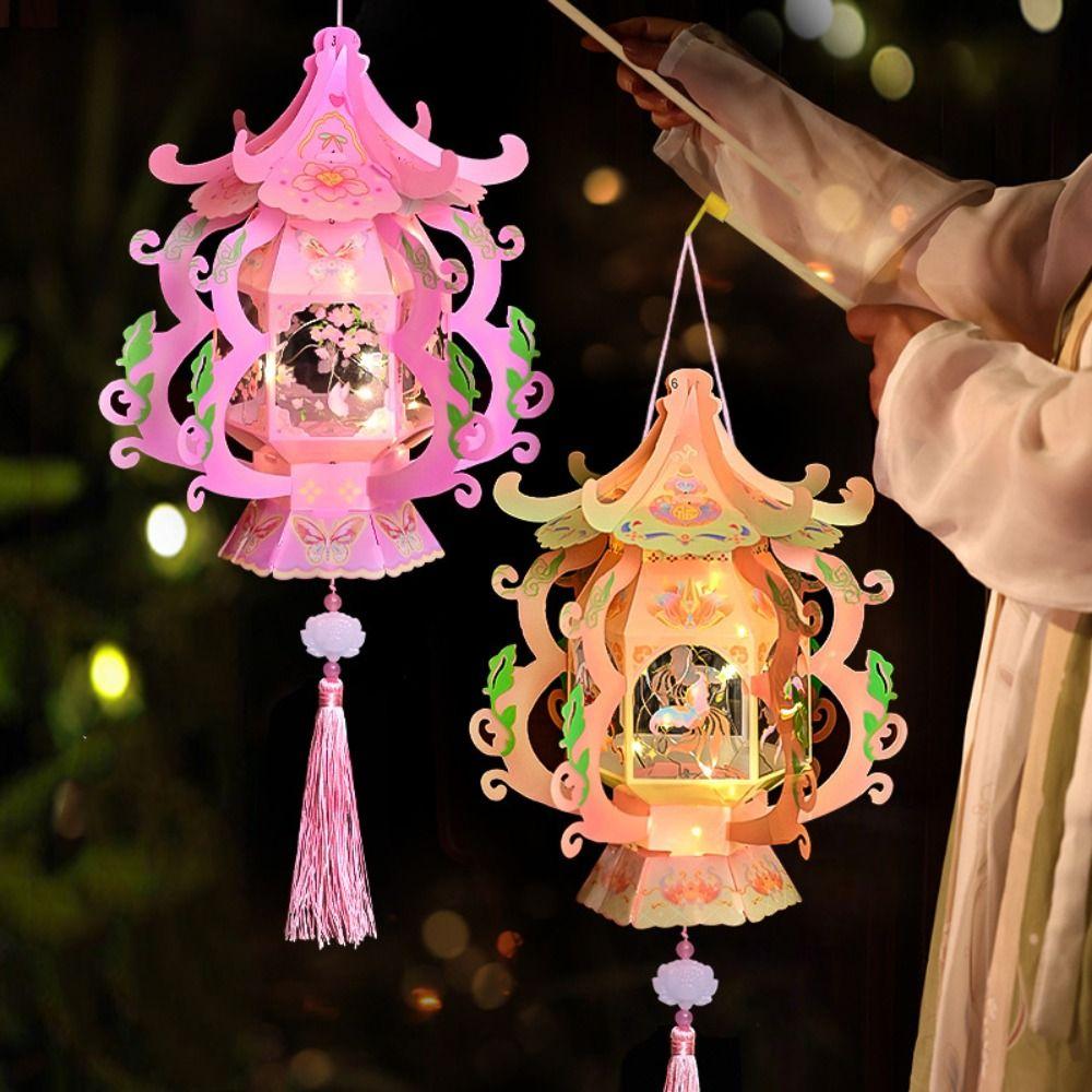 Traditional Chinese Style Mid-Autumn Festival Lantern LED Lantern Toys Holiday Decorations