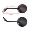 2PCS Long Bicycle Rearview Handlebar Mirrors For Mountain Road Bike Motorcycle Adjustable Rearview Mirror M8 Screws