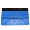 1Pcs Squeegee Car Film Tool Vinyl Blue Plastic Scraper Squeegee with Soft Felt Edge Window Glass Decal Applicator Film Scraper
