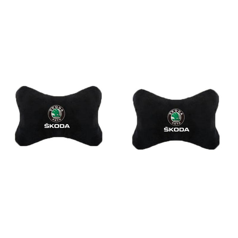 LQLT3 Car Neck Headrest Pillow Car Seat Neck Pillow Head Neck Support for Skoda Octavia RAPID Superb Fabia Kodiaq Kamiq Karoq Auto