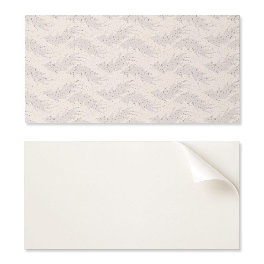 Samoprzylepny Panel Winylowy Z Nadrukiem Do Łazienki 100X50 Cm Wzór Liści Na Tle
