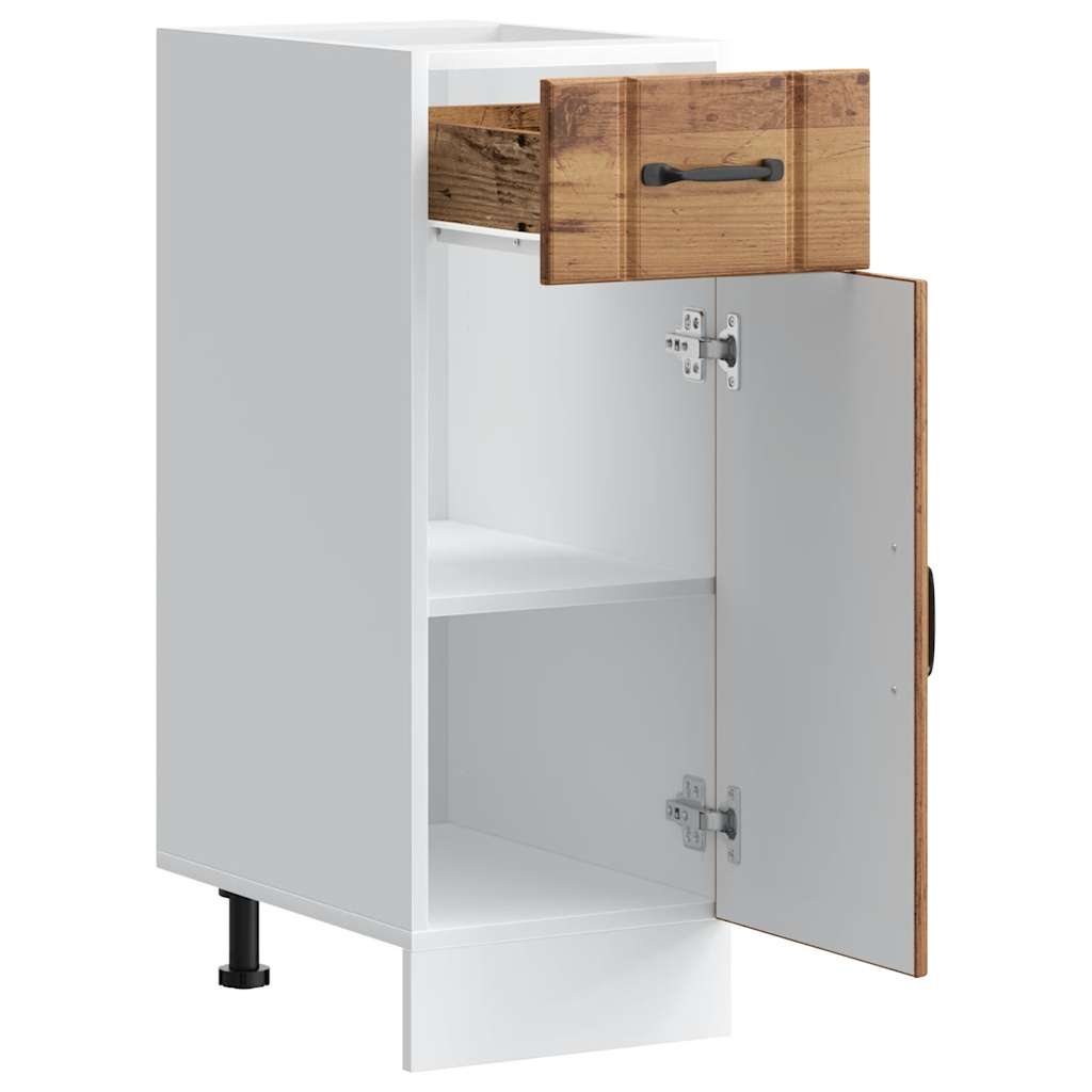 Kitchen Base Cabinet Lucca Rustic Wood Look Particleboard