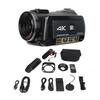 Video Camera Camcorder 4K 24MP Ultra HD 3.0in IPS Rotation Touchscreen IR Night Vision Anti Shake