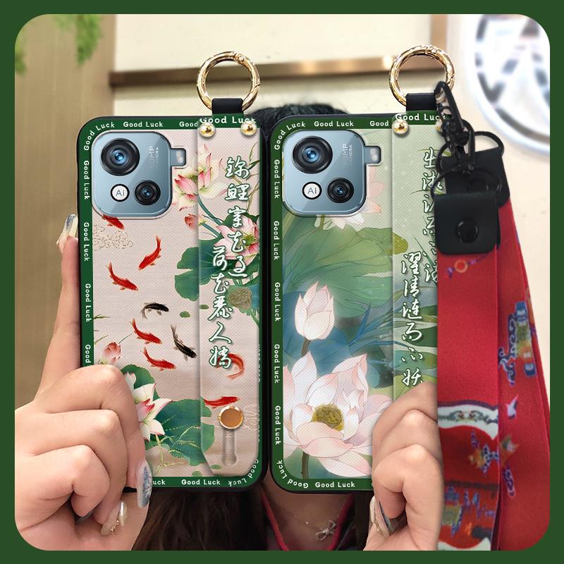 Прочный чехол для телефона для пожилой леди для Blackview Oscal C80 Задняя крышка Водонепроницаемый силиконовый держатель для телефона с кольцом Модный шнурок