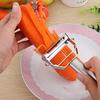 2 In 1 Stainless Steel Potato Cucumber Carrot Vegetables Fruit Grater Julienne Peeler Kitchen Supply