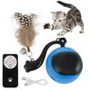 Electric Smart Cats Toy Ball Cats Interactive Remote Control Motion Activated Feather Training Imitate Mouse Pet Toys