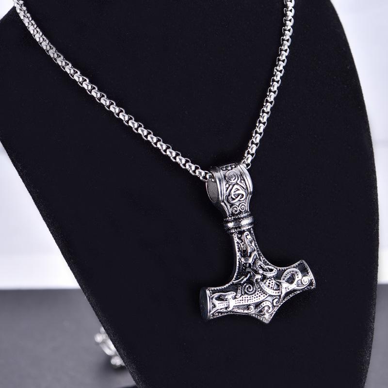 New Retro Jewelry Titanium Steel Viking Necklace Men's Personalized Necklace