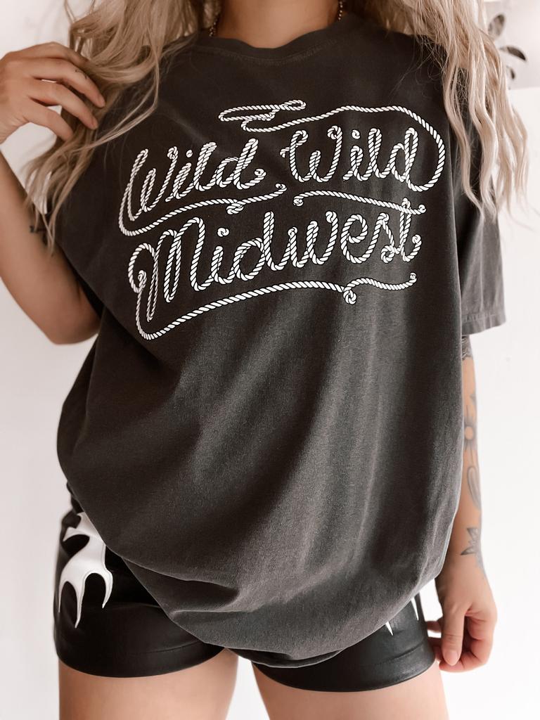 Wild Wild Midwest Tee | Vintage Retro Inspired Shirt | Trendy Hippie Graphic Tee | Boho Graphic Tee