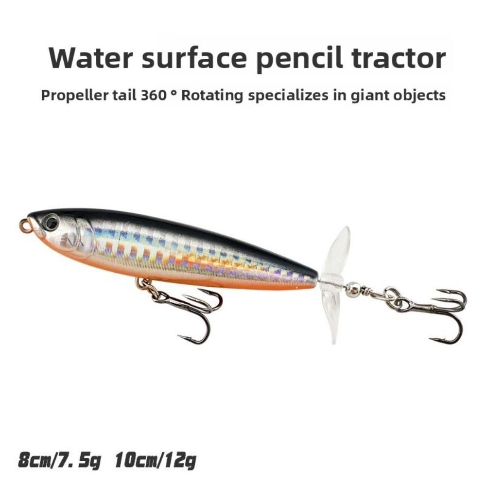 Поверхностная Приманка 8см 7.5г/10см 12г Крэнк-приманка Plopper Искусственный Дизайн Пластиковый Материал Жесткая Приманка Ныряющая Плавучая Крэнк-приманка Для Ловли Окуня